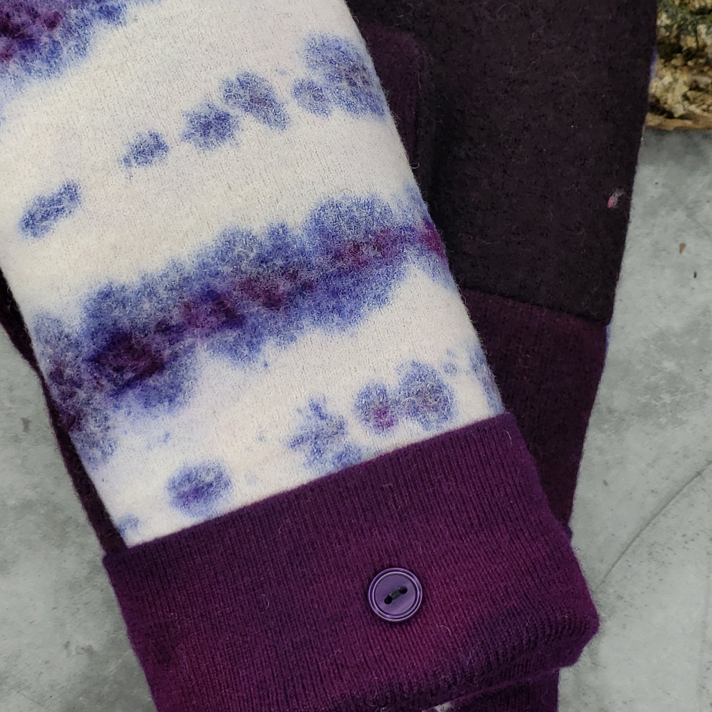 Medium- Hand Dyed Purple-Pure Wool