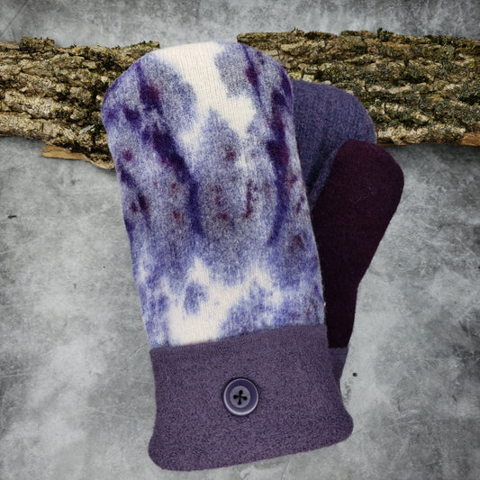Large- Hand Dyed Purples-Pure Wool